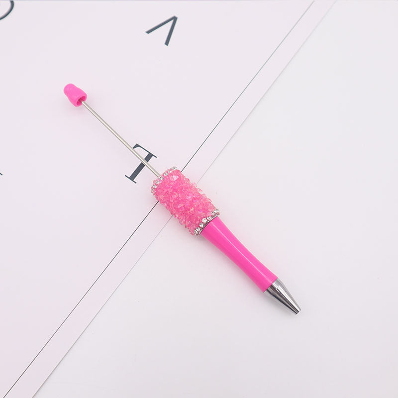 Wholesale Beadable Pen Irregular Gravel Rhinestones DIY Pens